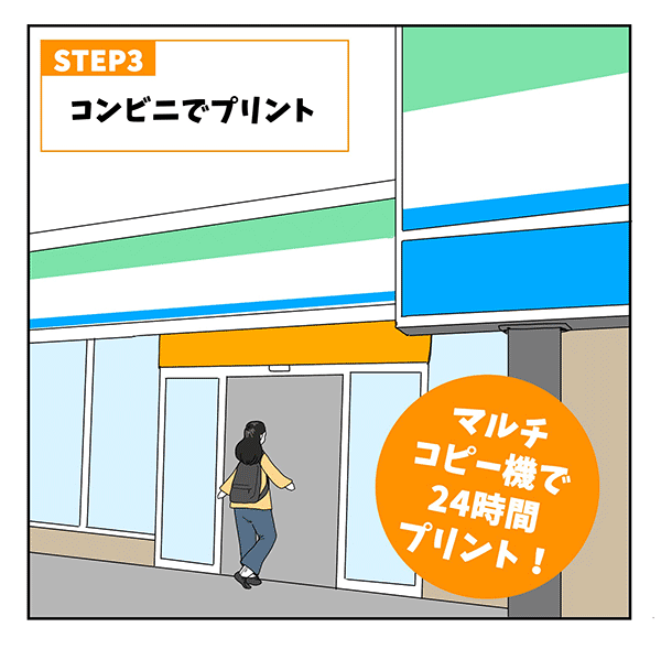 STEP3 マルチコピー機でプリント